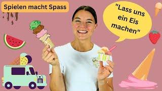 Ein Eis Video für Kinder  Miss Josi spielt mit Spieleis und singt ein Eislied  Lernen für Kleine