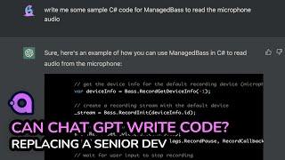 020. Avalonia UI - Can ChatGPT Write Our Audio Code?
