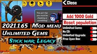 Stick War Legacy M0Dapk update 2021.1.65  Mod menu - unlimited money