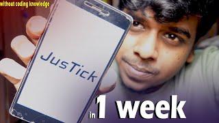 How i made an  Android app in 1 week - Tamil  Productive App