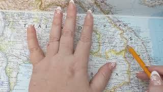 ASMR  Attapeu Laos History & Geography  Soft Spoken Map Tracing Google Earth