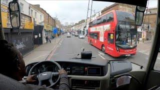 London wrong side bus driving 4K