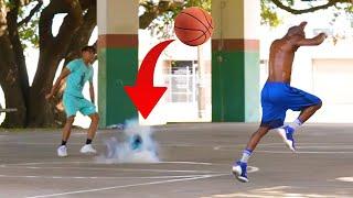 Exploding Basketball Prank