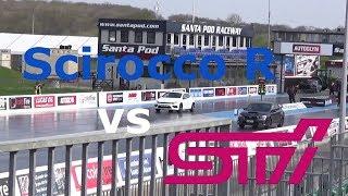 2016 Subaru WRX STi vs VW Scirocco R DSG - 14 Mile Drag Race