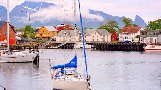 Far North of Norways Beautiful Town  Svolvaer on the Lofoten Islands