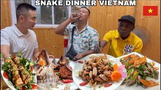 Dinner With Snake Meat  The Best Snake Restaurant in Hanoi Vietnam 