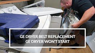 GE Dryer Belt Replacement  GE Dryer Wont Start  Model gtd42gasj2ww #diy #generalelectric #dryer