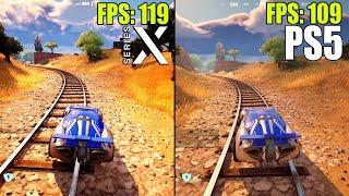 Fortnite Chapter 5 Season 3  Xbox Series X vs. PS5 at 120FPS Comparison