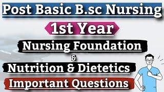 Post Basic Bsc Nursing 1st Year Important Question 2024  Nursing Foundation Nutrition & Dietetics