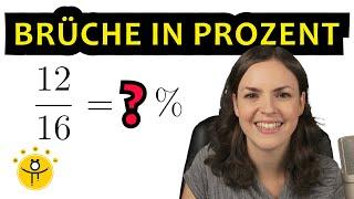 BRÜCHE in PROZENT umwandeln – rationale Zahlen Beispiele auch über 100