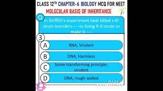 neet 2022 molecular basis of inheritance mcq