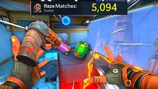 What 5000 Matches on Raze looks like...