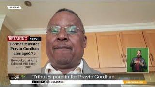 Pravin Gordhan  Reverend Frank Chikane pays tribute