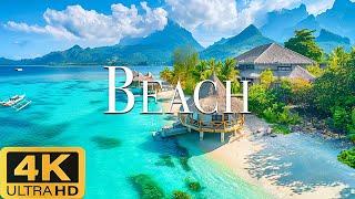 Пляж 4K Ultra HD - Путешествие для исследования красивых пляжей - Фильм для расслабления