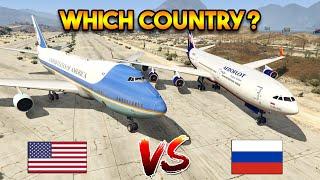 GTA 5 ONLINE  USA PRESIDENT PLANE VS RUSSIAN PRESIDENT PLANE WHICH IS BEST?