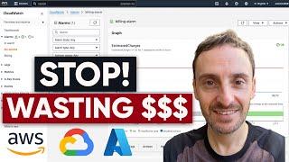 How to configure budgets &  billing alerts in AWS GCP and Azure.