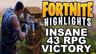 Fortnite Highlights - Insane Victory 43 Rockets