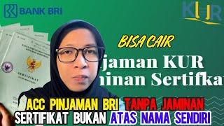 PINJAMAN BRI TANPA JAMINAN SERTIFIKAT RUMAH  PINJAMAN TANPA JAMINAN BRI  KUR BRI TANPA JAMINAN