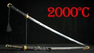 Forging Worlds SHARPEST Duo-Katana under 2000℃ with 240 Layers of Damascus Steel  HammerForge