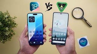 iOS 18 vs Android 15 - In-Depth Comparison Compared using 15 Pro Max & Pixel 8 Pro