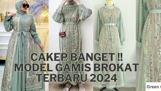 CAKEP BANGET  MODEL GAMIS BROKAT 2024 TERBARU