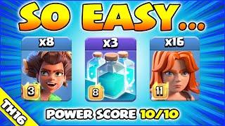 Root Riders + Valks + Clone =  UNSTOPPABLE BEST TH16 Attack Strategy Clash of Clans