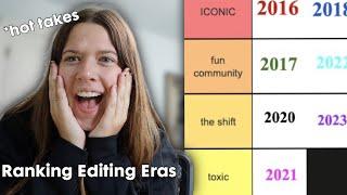 ranking editing eras