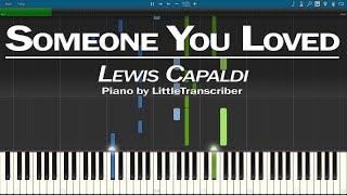 Lewis Capaldi - Someone You Loved Piano Cover Synthesia Tutorial by LittleTranscriber