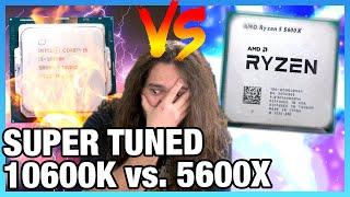 Heavily Tuned AMD R5 5600X vs. i5-10600K Memory & CPU Overclocking Showdown