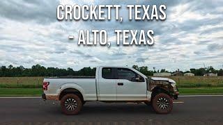 Crockett Texas to Alto Texas Drive with me on a Texas highway
