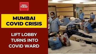 Covid Patients In Lift Lobby At Mumbais Lilavati Hospital  Watch Video