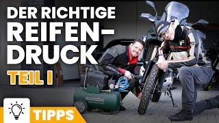 Reifendruck beim Motorrad - wie gefährlich ist der falsche Luftdruck? Part 1