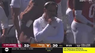 Dillon Gabriel Game Winning Touchdown Pass to Nic Anderson  #12 Oklahoma vs #3 Texas