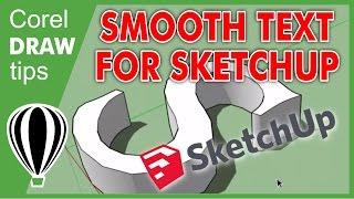 Smoothen nodes from CorelDraw to Sketchup