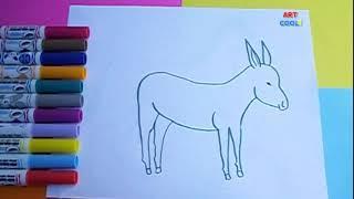 Como dibujar a un BURRO