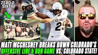 Matt McChesney Breaks Down Colorados OFFENSIVE LINE & RUN GAME vs. CSU