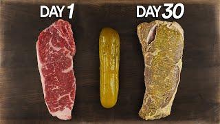 I soaked steaks in PICKLE juice for 1 MONTH and ate it