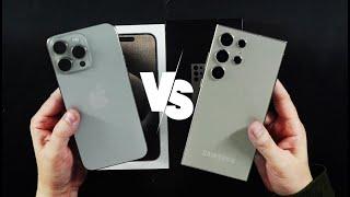 Galaxy S24 Ultra vs iPhone 15 Pro Max   NO TE EQUIVOQUES AL ELEGIR REVIEW A FONDO SIN FANATISMOS