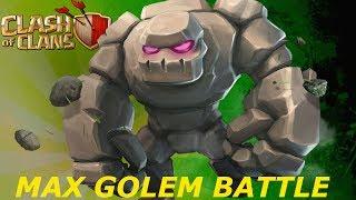 Clash Of Clans Max Golem Battle