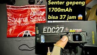 Senter EDC terbaik 2023 tipis asli super terang Nitecore EDC27