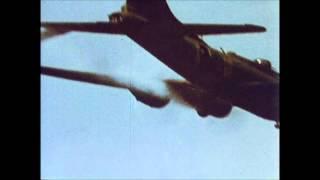 B-17 Flying Fortress Attacked by Me-109s