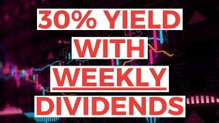 This New ETF Yields 30% and Pays WEEKLY Dividends