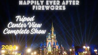 4K Happily Ever After - Magic Kingdom Fireworks - COMPLETE SHOW - Central Hub - 41724