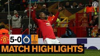 Highlights  Manchester United 5-0 Club Brugge  UEFA Europa League