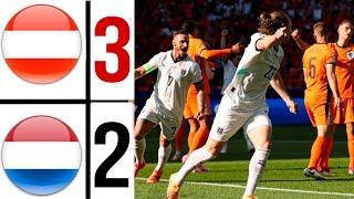 Netherlands vs Austria 2-3 Highlights  UEFA EURO 2024  Niederlande 2-3 Österreich