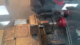 HU66 key cutting using the Silca Futura Auto on a 2008 VW Transporter