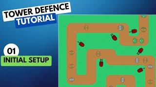 Tower Defence Tutorial in Pygame  Part 1 - Initial Setup