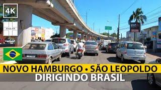 Novo Hamburgo a São Leopoldo RS •  【4K】Dirigindo Brasil • POV driving