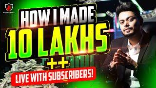 How I made 10 LAKH RUPEES live with Subscribers?  Live Options Trading