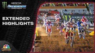 Supercross 2024 EXTENDED HIGHLIGHTS Round 17 in Salt Lake City  51124  Motorsports on NBC